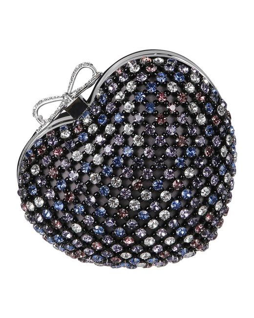Clutches Self-Portrait de color Black
