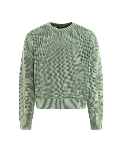 Round-Neck Knitwear di Represent in Green da Uomo