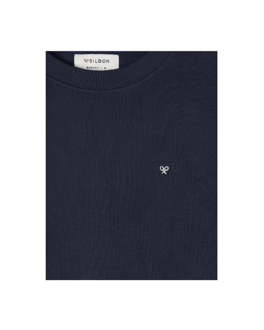 Silbon Blue Sweatshirts for men