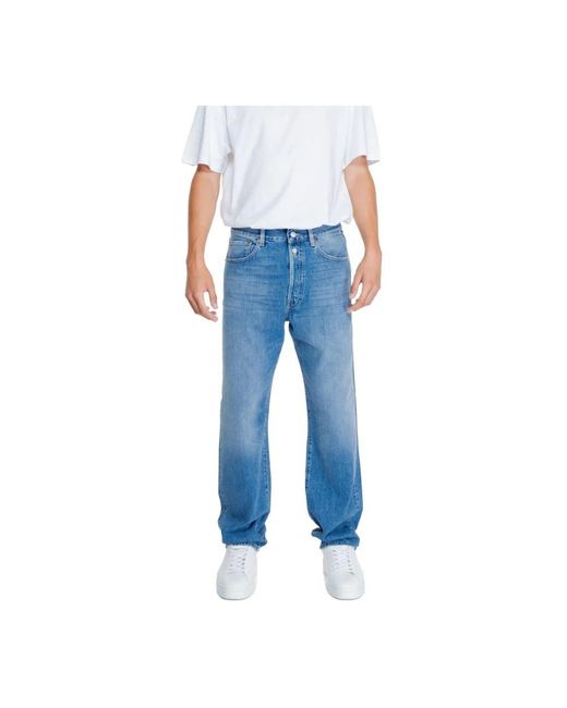 Replay Blue Straight Fit Jeans for men