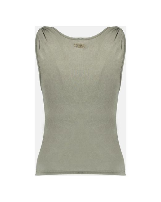 DIESEL Green Sleeveless Tops