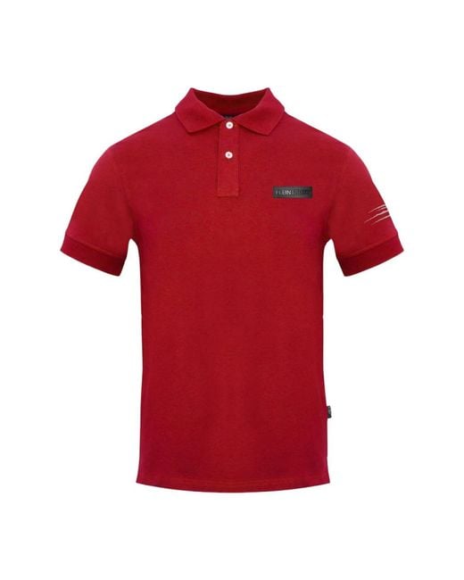 Philipp Plein Red Polo Shirts for men