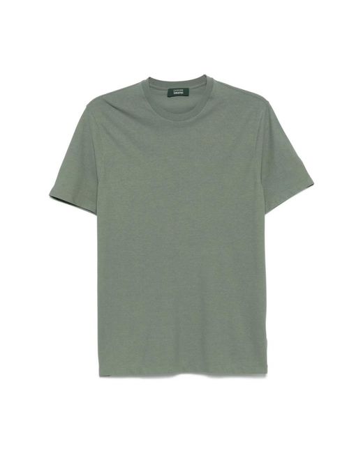 Zanone Grüne t-shirts und polos in Green für Herren
