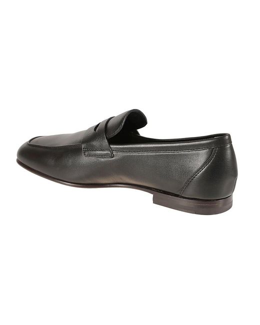 Tod's Schwarze Flache Mokassinschuhe in Black für Herren