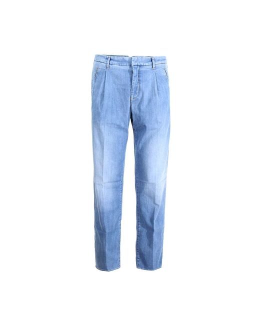 Incotex Blue Straight Jeans for men