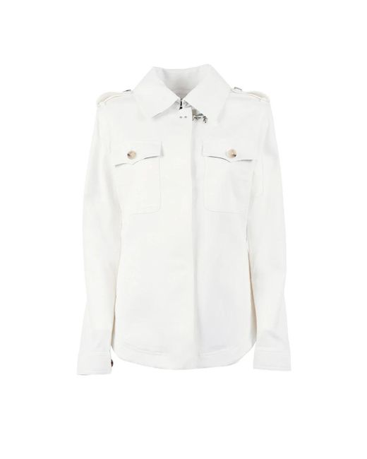 Fay Shirt Jacket Con Gancio in het White voor heren