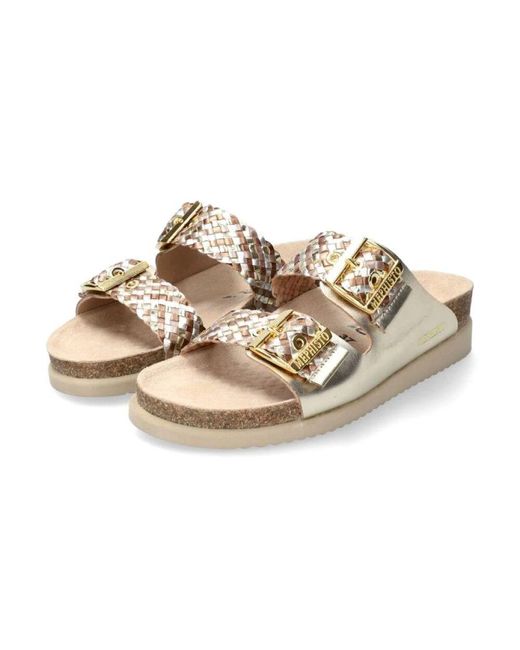 Flat sandals di Mephisto in Metallic