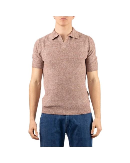 Gran Sasso Blue Polo Shirts for men