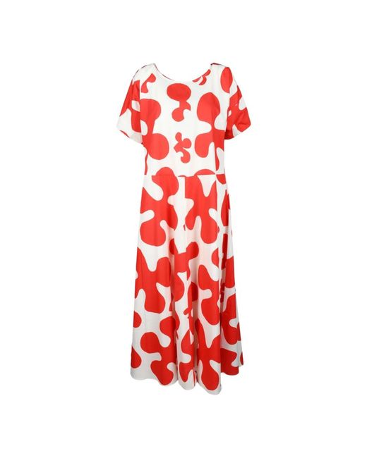 Abito in cotone per di Marimekko in Red