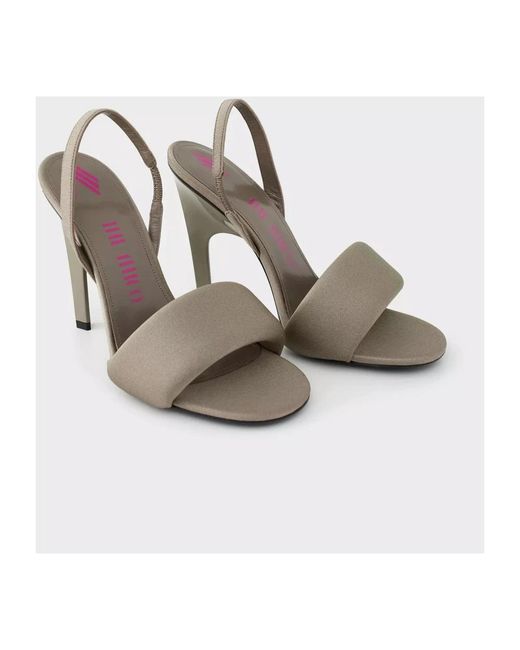 The Attico Gray High Heel Sandals