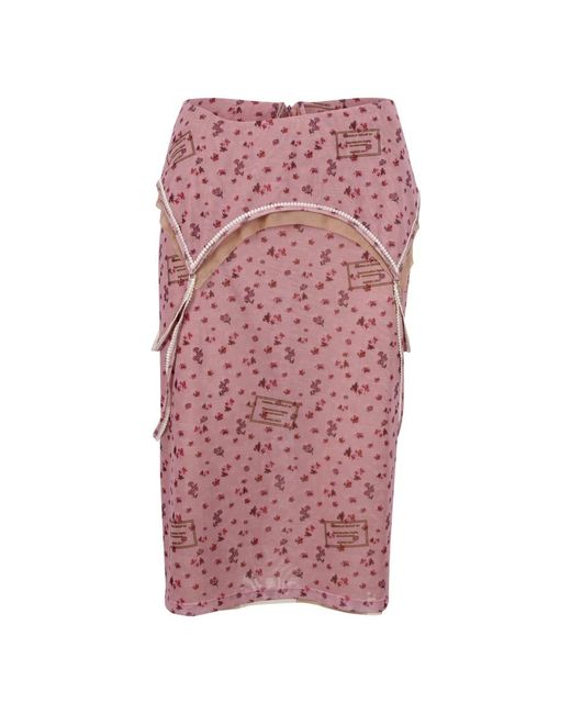 Marco Rambaldi Pink Midi Skirts