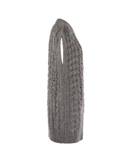 Herno Jassen ,Grijs ,Wol Lange Mouwloze Cardigan in het Gray voor heren