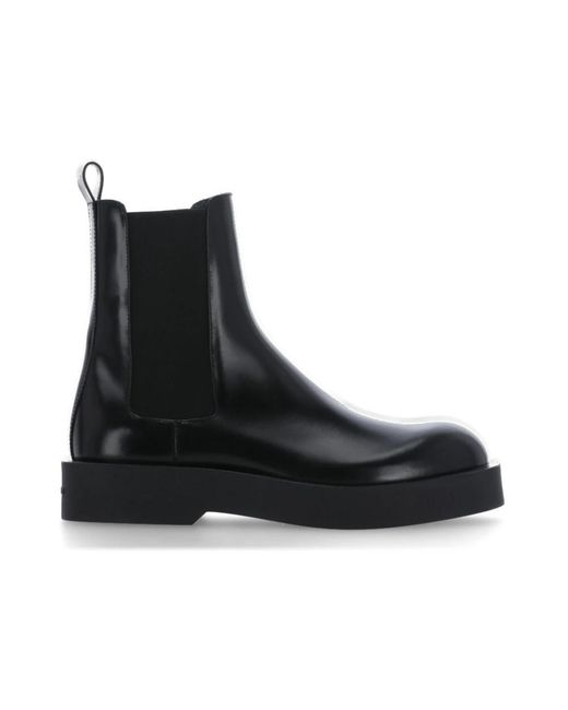 Jil Sander Black Chelsea Boots for men