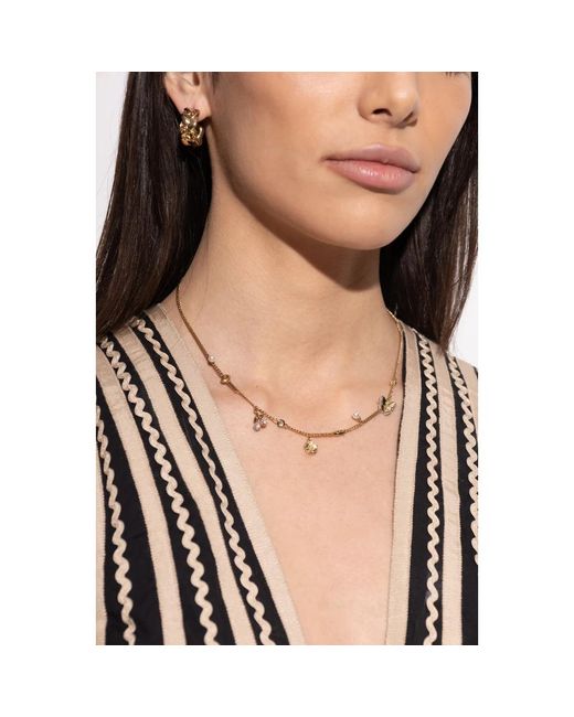 Necklaces COACH de color Metallic