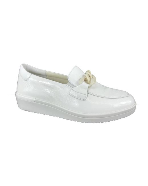SOLIDUS Schoenen ,Wit ,Mocassin Schoenen in het White