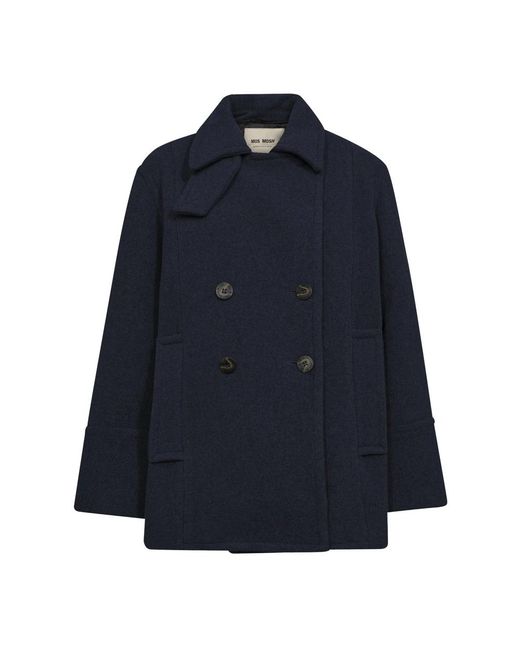 Mos Mosh Blue Double-Breasted Coats