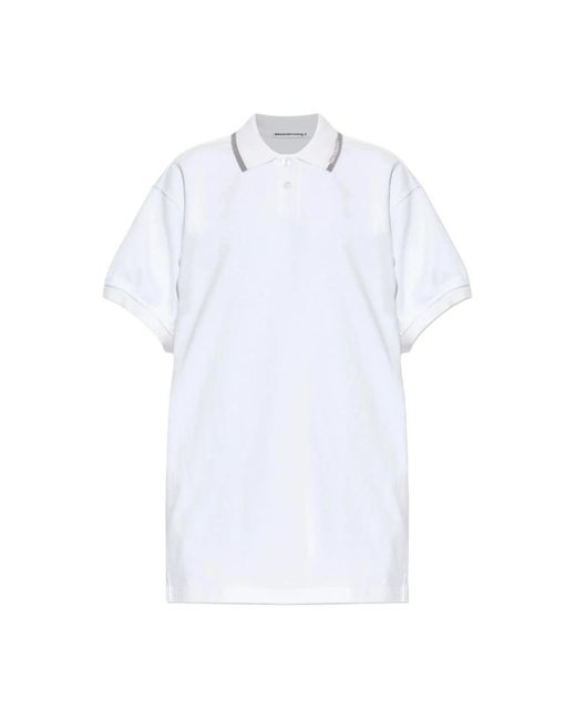 Alexander Wang White Polo Shirts