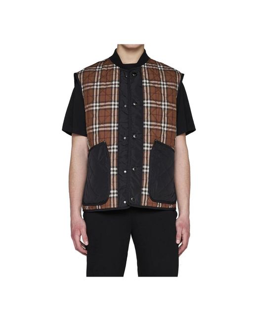Burberry Black Vests for men