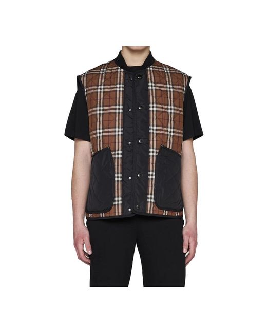 Vests Burberry pour homme en coloris Black