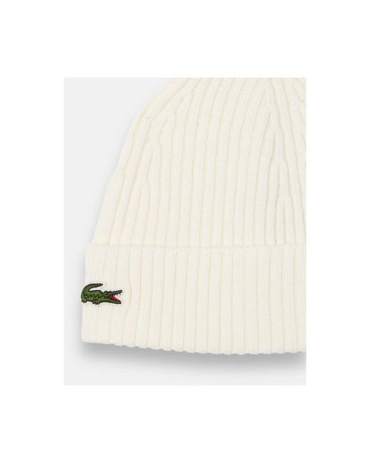 Beanies Lacoste pour homme en coloris White