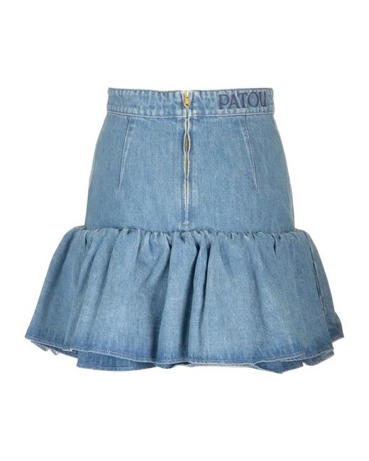 Patou Blue Denim Skirts