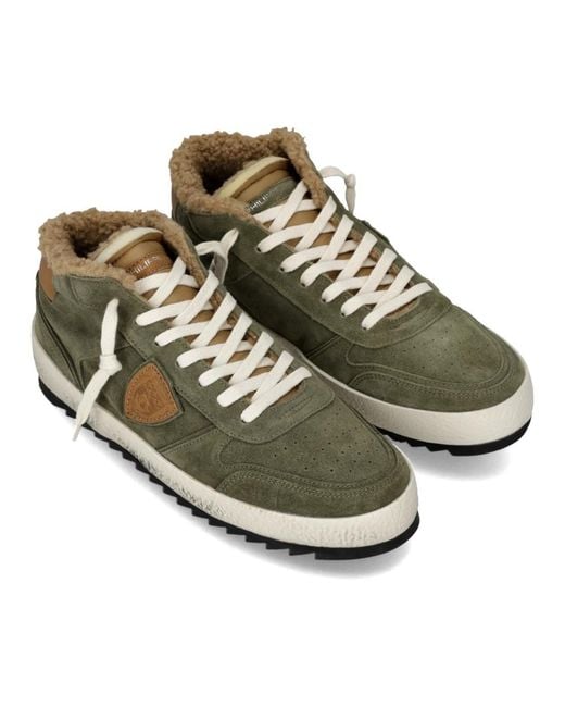 Philippe Model Green Sneakers for men