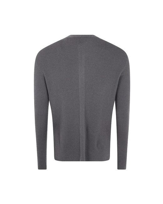 Rick Owens Gray Round-Neck Knitwear for men