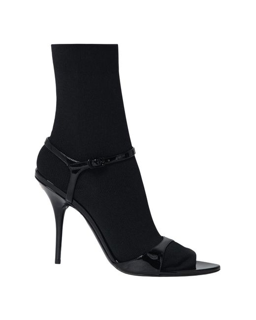 Balenciaga Black High Heel Sandals