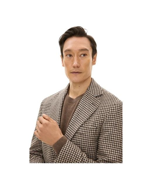 Oscar Jacobson Brown Blazers for men