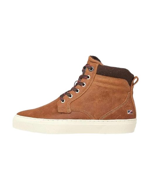 Pepe Jeans Brown Lace-Up Boots for men