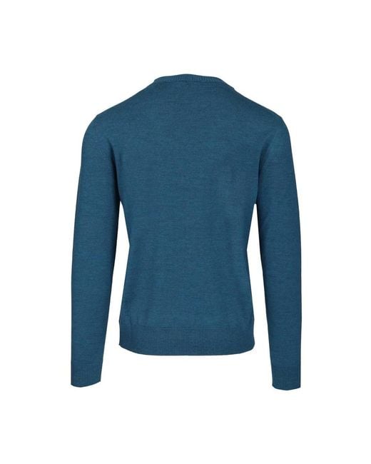 Ballantyne Blue Round-Neck Knitwear for men