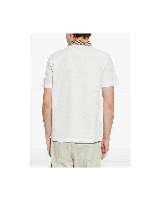 Burberry White Polo Shirts for men