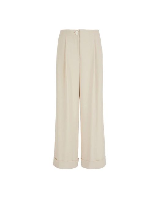 Armani Exchange Natural Wide Trousers