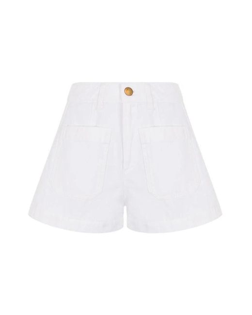 Seafarer White Short Shorts