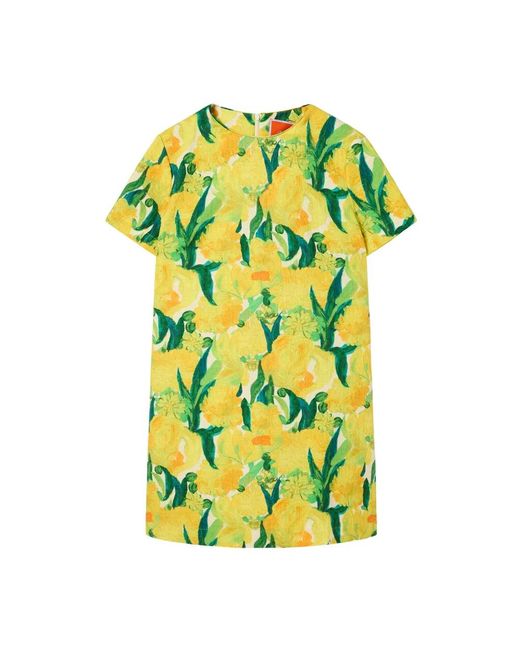 LaDoubleJ Mini Swing Jurk in het Yellow
