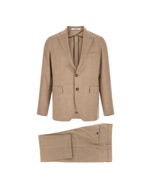 Tagliatore Suits in het Natural voor heren