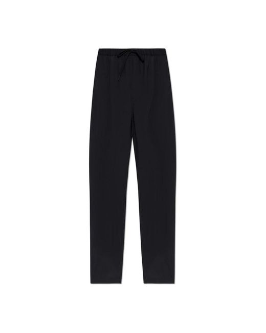Straight Trousers di MM6 by Maison Martin Margiela in Black da Uomo