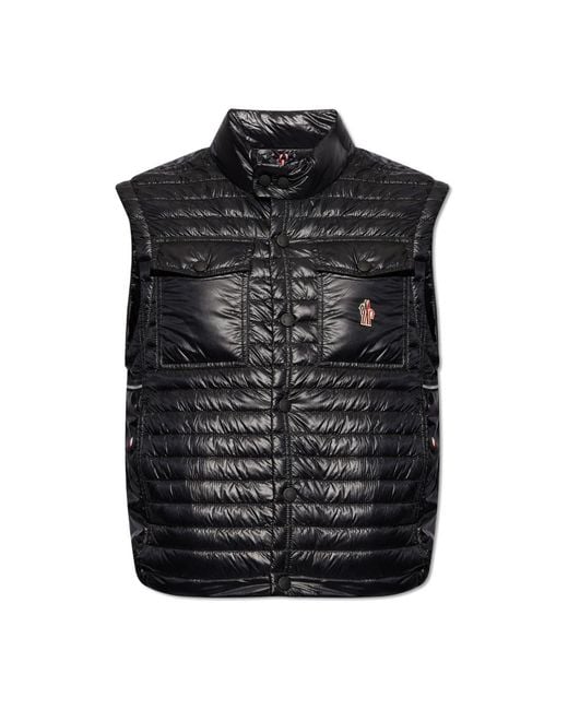 Moncler Black Vests for men