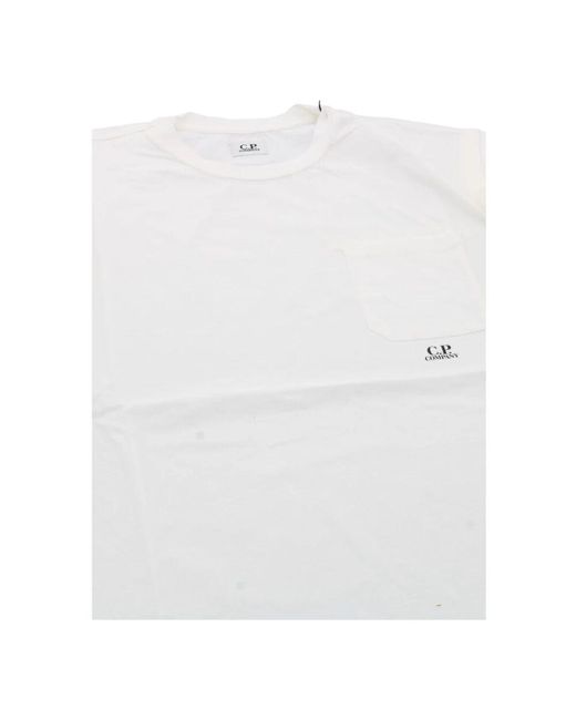 C P Company White T-Shirts for men