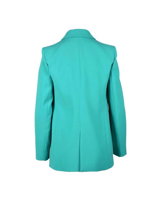 Patrizia Pepe Blue Elegante jacke aus polyester und elastan