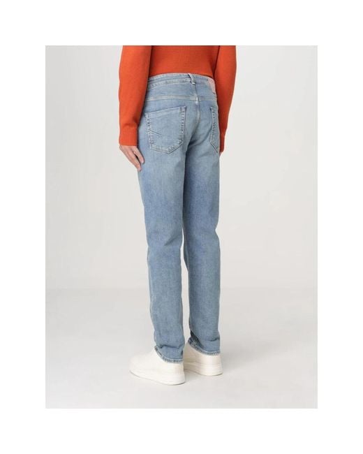 Siviglia Blue Straight Jeans for men