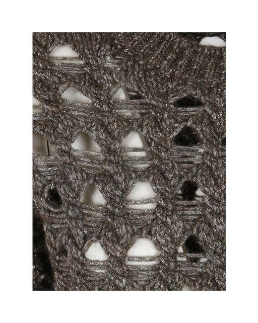 Herno Gray Round-Neck Knitwear