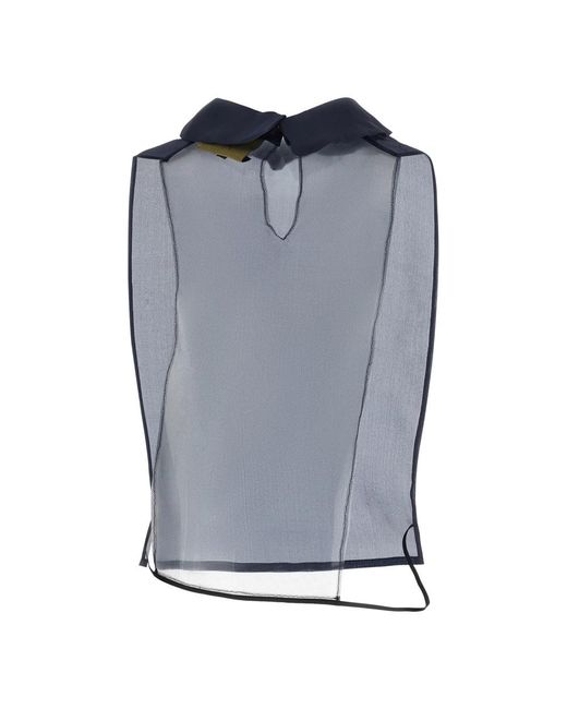 Jejia Blue Sleeveless Tops
