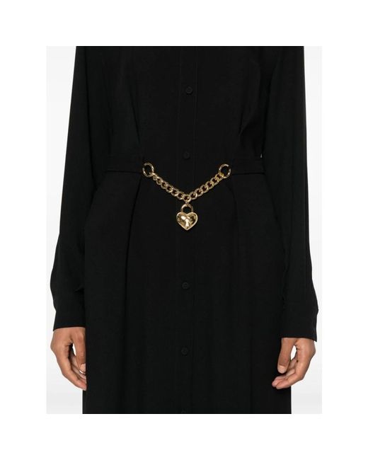 Moschino Black Shirt Dresses