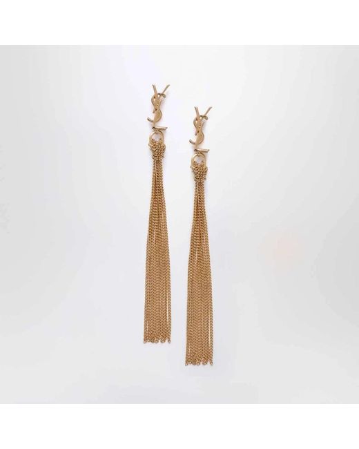 Saint Laurent White Earrings