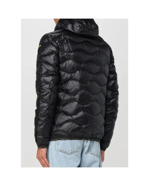 Winter Jackets Blauer de hombre de color Black