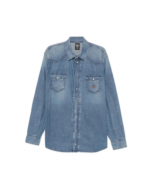 HTC Western Shirt in het Blue voor heren