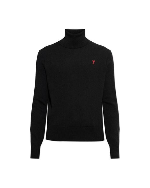 Turtlenecks AMI de hombre de color Black