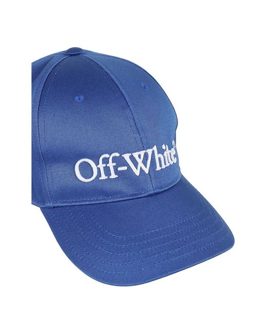 Off-White c/o Virgil Abloh Nautische drill logo baseball cap in Blue für Herren