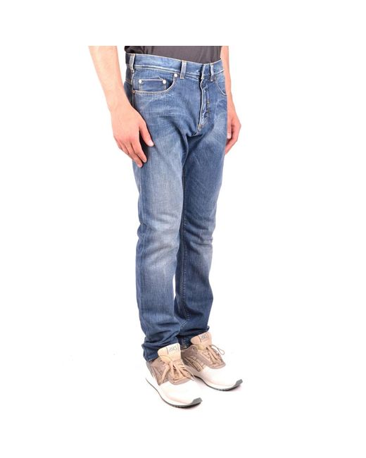 Neil Barrett Blue Straight Jeans for men